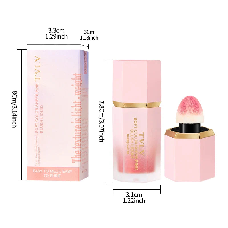 4 Kleuren Matte Vloeibare Blush