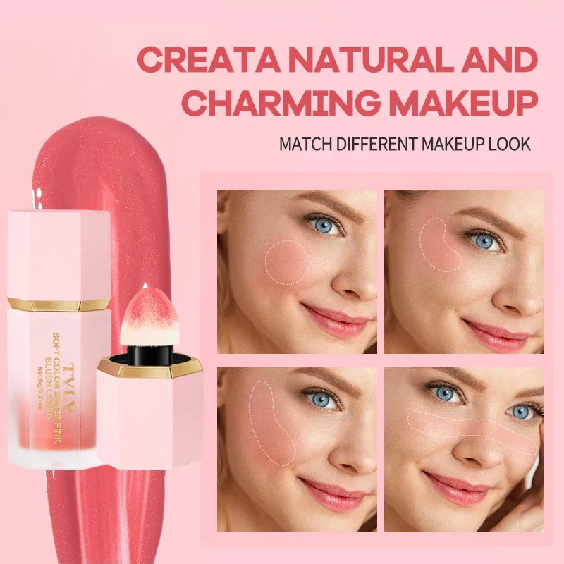 4 Kleuren Matte Vloeibare Blush